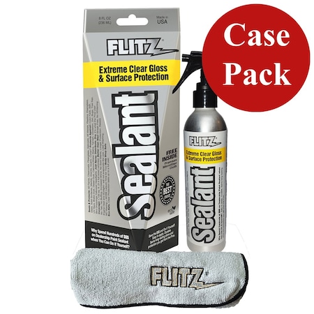 Flitz Ceramic Sealant Spray Bottle w/Microfiber Polishing Cloth - 236m CS 02908CASE